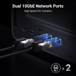 Storage System UGREEN NASync DXP6800Pro (25899B), Intel i5 1235U, 8GB, RJ45, USB, Type-C, HDMI, Space Gray - Image 4