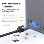 Storage System UGREEN NASync DH2300 (95998), Rockchip A72+A53, 4GB, Diskless, RJ45, USB, Type-C, HDMI, Space Gray - Image 6