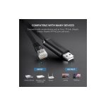 USB LAN კაბელი UGREEN CM204 (50773), USB to RJ45 Console Cable, 1.5m, Black - Image 3