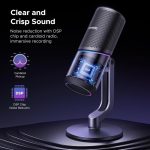 მიკროფონი UGREEN CM769 (35629), Microphone for PC, RGB, USB, 3.5mm, Black - Image 2