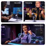 მიკროფონი UGREEN CM769 (35629), Microphone for PC, RGB, USB, 3.5mm, Black - Image 3