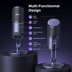 მიკროფონი UGREEN CM769 (35629), Microphone for PC, RGB, USB, 3.5mm, Black - Image 5