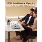 პორტატული დამტენი UGREEN PB726 (55987B) Nexode, 20000mAh, USB, Type-C, Power Bank With Retractable Type-C Cable, Grey - Image 3