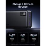 პორტატული დამტენი UGREEN PB312 (25683), 20000mAh 22.5W, Type-C, USB, Two-way Power Bank, Black - Image 3