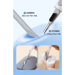 ყურსასმენის საწმენდი UGREEN CP01 (55292), 3-in-1 Earphone Cleaning Pen, White - Image 3