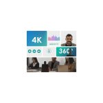 საკონფერენციო კამერა Kandao MT1002, 4K, USB-C, USB, RJ45, HDMI, BT, WiFi, Meeting Ultra Standard, 360° All-in-one AI Conference Device, Black - Image 3