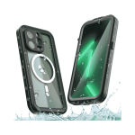 წყალგაუმტარი ქეისი iPhone 13 Pro Max, Red Pepper Waterproof Case, Magsafe, Black - Image 2