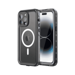 წყალგაუმტარი ქეისი iPhone 14 Pro, Red Pepper Waterproof Case, Magsafe, Black
