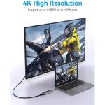 დოქ სადგური Vention TOJHB 7-in-1 USB-C 4K/30Hz Docking Station 5Gbps 100W PD 0.15m Gray Aluminum