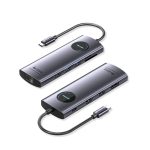 დოქ სადგური Vention TQWHB 4K/60Hz 10-in-1 USB-C MST Docking Station 100W PD 0.15m Gray Aluminum