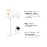 გვერდითი მაგიდა Vertex VX-ST-7140MW Height Adjustable Side Table Matte White/White Oak