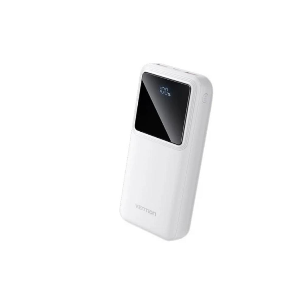 პოტრატული დამტენი Vention FHLW0 20.000mAh Power Bank 22.5W With LED Display White