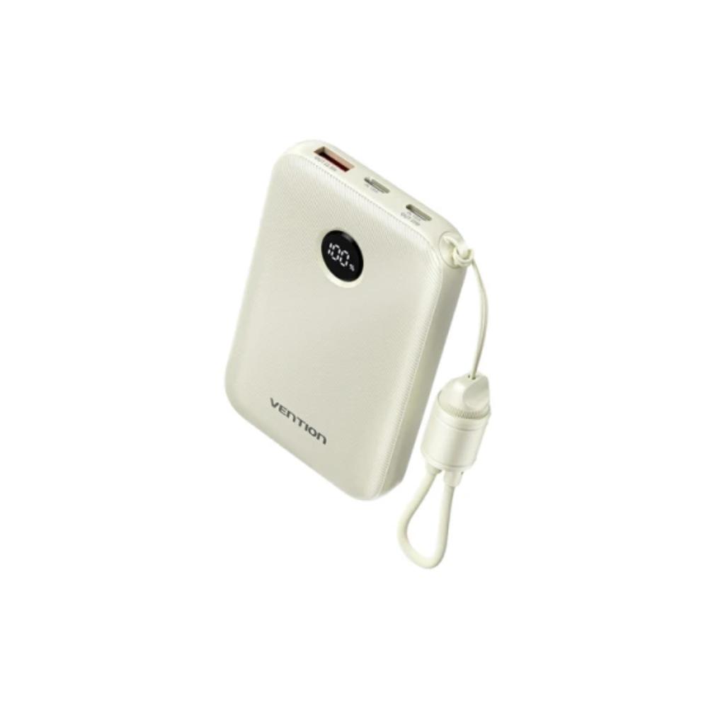 პოტრატული დამტენი Vention FKAN0-C 10.000mAh Power Bank 22.5W With LED Display Beige