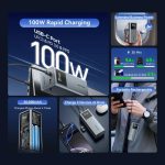 პოტრატული დამტენი Vention FKCH0 20.000mAh Power Bank 100W Gray