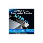 პოტრატული დამტენი Vention FKDM0 20.000mAh Power Bank 65W With LED Display Gray