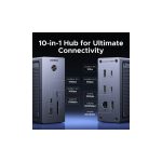 USB-C Docking Station UGREEN CM923 (55735) Revodok Pro, 10-in-1 Type-C Docking Station, Grey