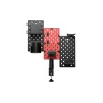 გეიმინგ თარო Vertex VX-GPB-02R VX-3PB-03B 3-Piece Desk Mounted Rotating Pegboard Black/Red