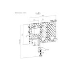 გეიმინგ თარო Vertex VX-GPB-02R VX-3PB-03B 3-Piece Desk Mounted Rotating Pegboard Black/Red