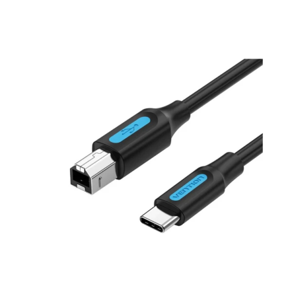 კაბელი Vention CQUBH USB-C 2.0 Printer Cable 2m Black