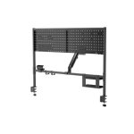 ორგანაიზერის თარო Vertex VX-PBMA-04B Clamp-On Multi-Purpose Pegboard Organizer Shelf 17"-32" Black