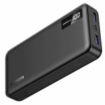 პორტატული დამტენი UGREEN PB312 (95424B), 20000mAh, Type-C, USB, Fast Charging Power Bank, Black