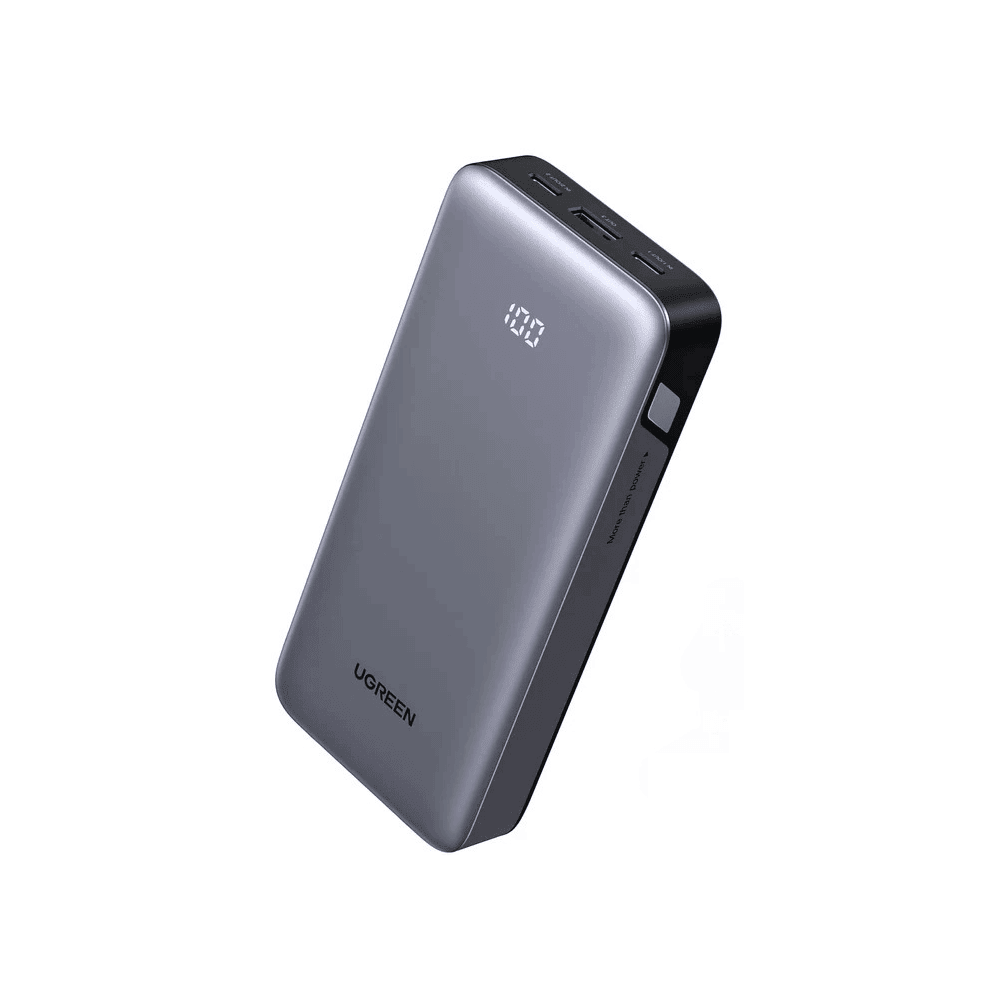 პორტატული დამტენი UGREEN PB532 (55989B), 20000mAh, 30W, Type-C, USB, Fast Charging Power Bank, Grey
