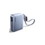 პორტატული დამტენი UGREEN PB584 (75173B), 10000mAh, 33W, Type-C, USB, Fast Charging Power Bank With Type-C Cable, Blue