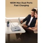 პორტატული დამტენი UGREEN PB726 (95670B) Nexode, 20000mAh, Type-C, USB, Power Bank With Retractable Cable, Grey