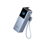 პორტატული დამტენი UGREEN PB728 (75702B) Nexode, 25000mAh, 200W, Type-C, USB, Power Bank With Retractable Cable, Grey