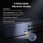 სვიჩი UGREEN CM740 (35374EU), 24-Port Gigabit, Switch, Grey