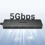 USB ჰაბი UGREEN CM219 (35574), USB, HUB, Black