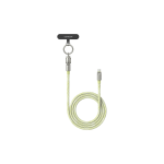 USB კაბელი UGREEN L508 (35500), 60W, Type-C To Type-C PD Fast Charging Lanyard Cable, 1.2m, Green