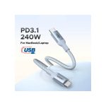 USB კაბელი UGREEN L534 (75731), 240W, Type-C To Type-C PD Fast Charging Cable, 1m, Blue