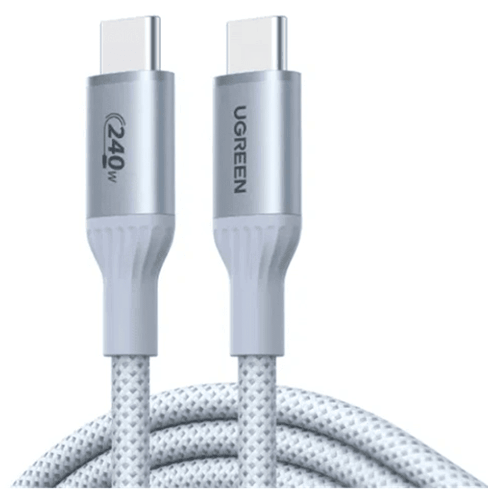 USB კაბელი UGREEN L534 (75731), 240W, Type-C To Type-C PD Fast Charging Cable, 1m, Blue
