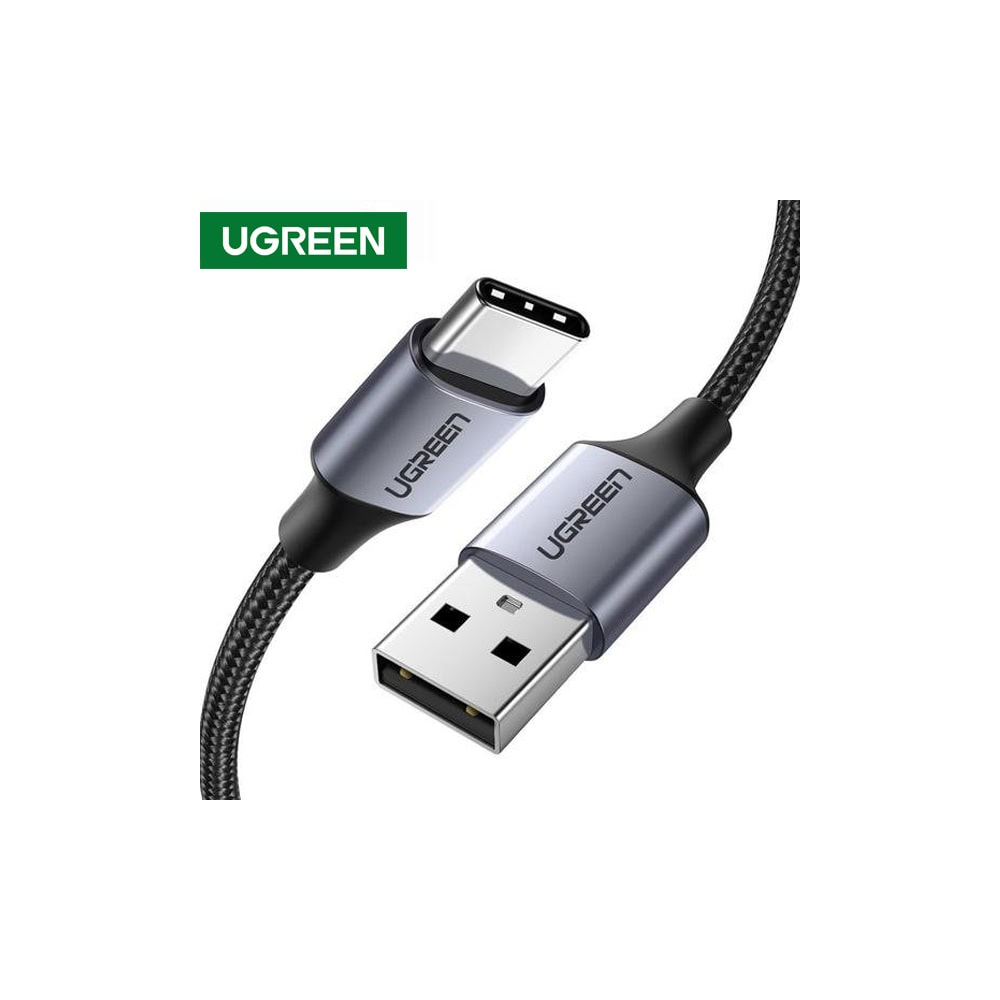 USB კაბელი UGREEN US288 (60128), USB 2.0 A to Type-C, 2m, Black