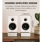 დინამიკი Edifier M60, 66W, Type-c, AUX, Bluetooth, Compact Desktop Speakers, White