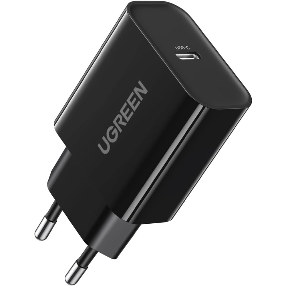 მობილურის დამტენი UGREEN CD137 (10191), 20W, Type-C, PD 3.0 Fast Charger, Black