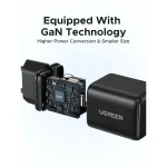 მობილურის დამტენი UGREEN X512 (55553), 20W, Type-C GaN Fast Charger, Black