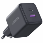 მობილურის დამტენი UGREEN X516 (65014), 30W, Type-C, USB, GaN Fast Charger, Black