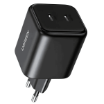 მობილურის დამტენი UGREEN X526 (65058), 45W, Dual Type-C GaN Fast Charger, Black