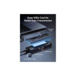 მყარი დისკის ქეისი UGREEN CM578(15512), M.2 NVMe SSD Enclosure Adapter, Grey