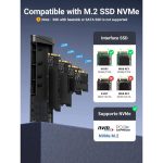მყარი დისკის ქეისი UGREEN CM767 (35267), M.2 NVMe SSD Enclosure, Grey