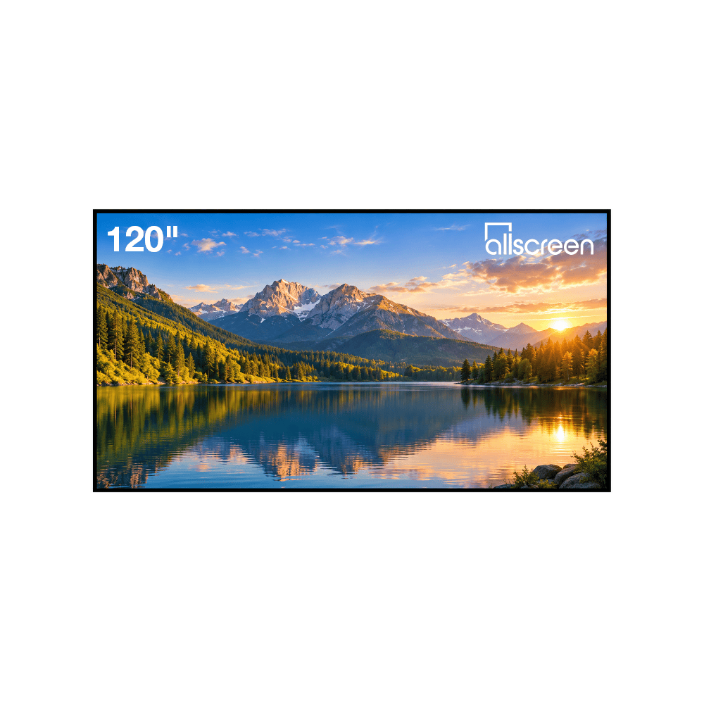 პროექტორის ეკრანი Allscreen CNF120HBC, ULTRA THIN BEZEL SCREEN, 265x149CM, 120", 16:9, ALR, 170°