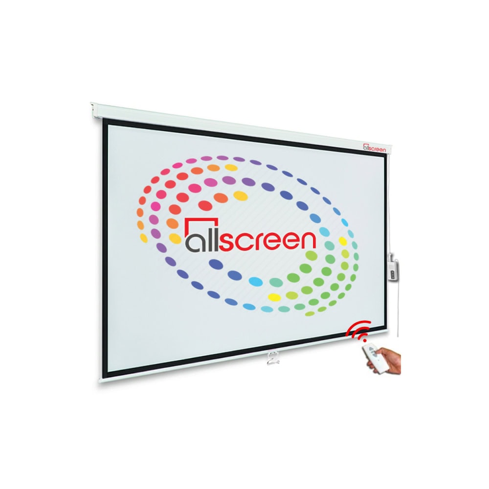 პროექტორის ელექტრო ეკრანი ALLSCREEN ELECTRIC PROJECTION SCREEN 400X270CM HD FABRIC CMP-400270 WITH REMOTE CONTROL 190 inch / 482 SM