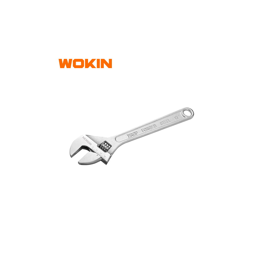 ქანჩის გასაღები Wokin 150010, 10", Adjustable Wrench, Silver