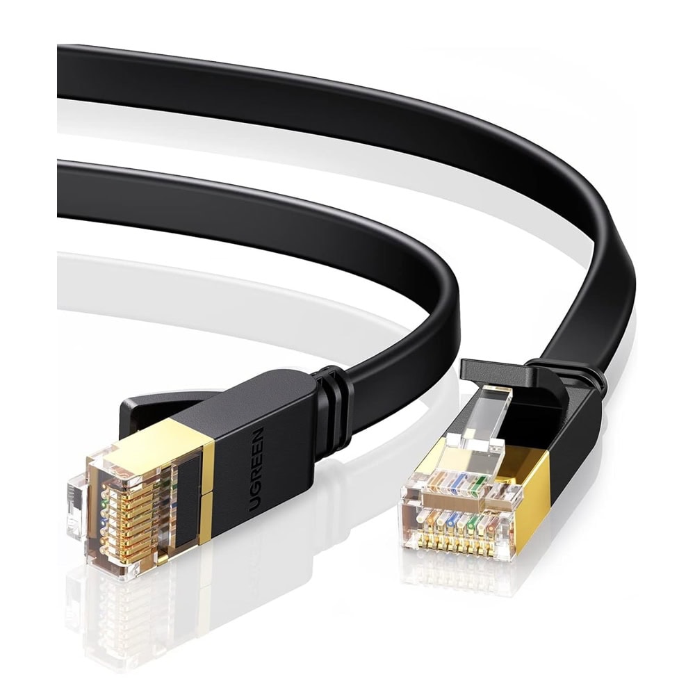ქსელი კაბელი UGREEN NW106 (11260), CAT7 Patch Cord LAN Cable, 1m, Black